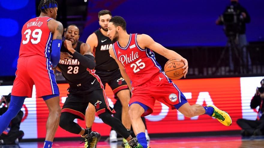 Filadelfia 76ers aplastan al Heat en la NBA