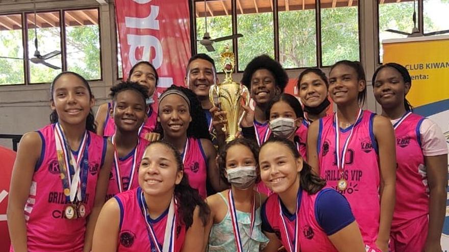 Grillos VIP conquistan U15 femenina del Baloncesto LBK Kiwanis