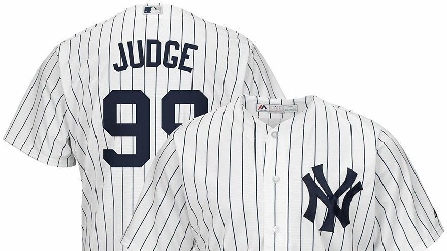 Camiseta de Aaron Judge, de los Yankees, la más vendida en las Grandes Ligas