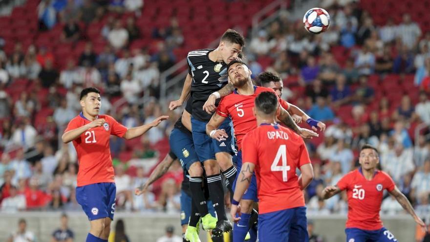 Argentina y Chile protagonizaron un poco amistoso empate 0-0 en Los Angeles