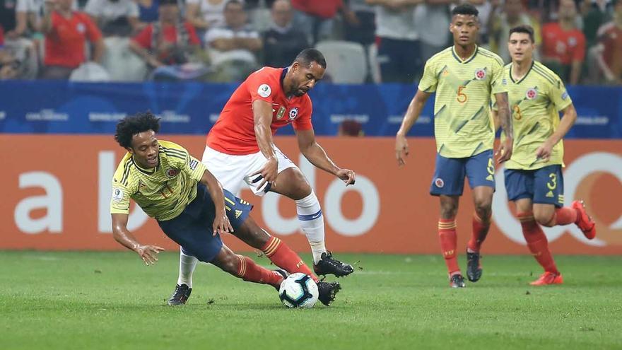 Colombia y Chile empatan 0-0 en desabrido amistoso en España