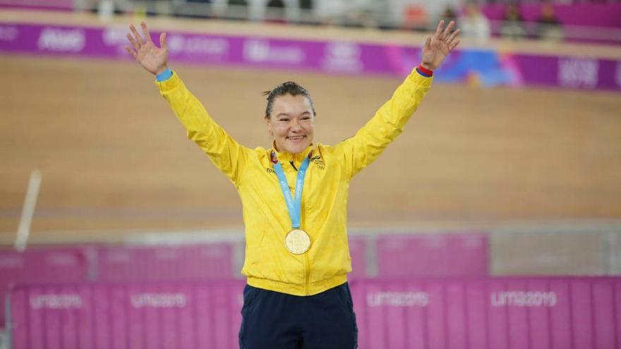 Martha Bayona gana primer oro colombiano en ciclismo de Lima-2019