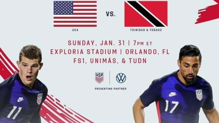 EEUU se medirá a Trinidad y Tobago en partido amistoso el 31 de enero