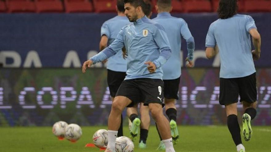 Luis Suárez se encuentra con la selección uruguaya en Copa América.