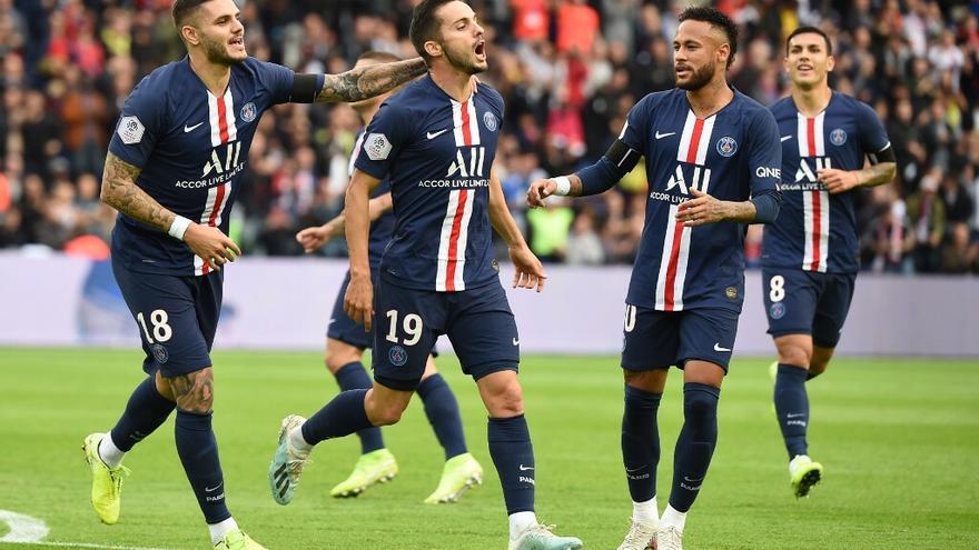 El PSG sacude al Angers con goles de Sarabia, Icardi y Neymar