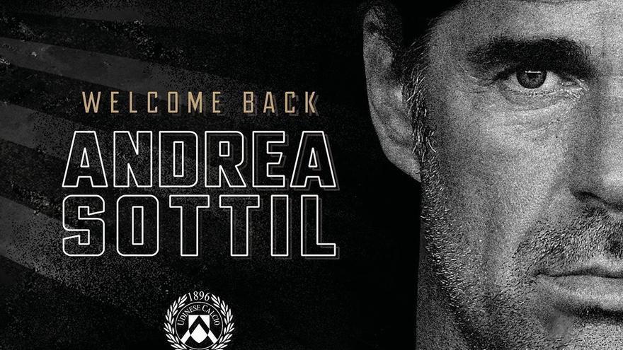 Udinese contrató al técnico novato Andrea Sottil