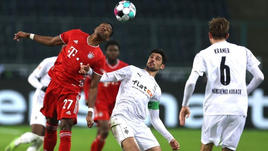 Bayern Múnich desaprovecha ventaja y pierde ante el Mönchengladbach en la Bundesliga