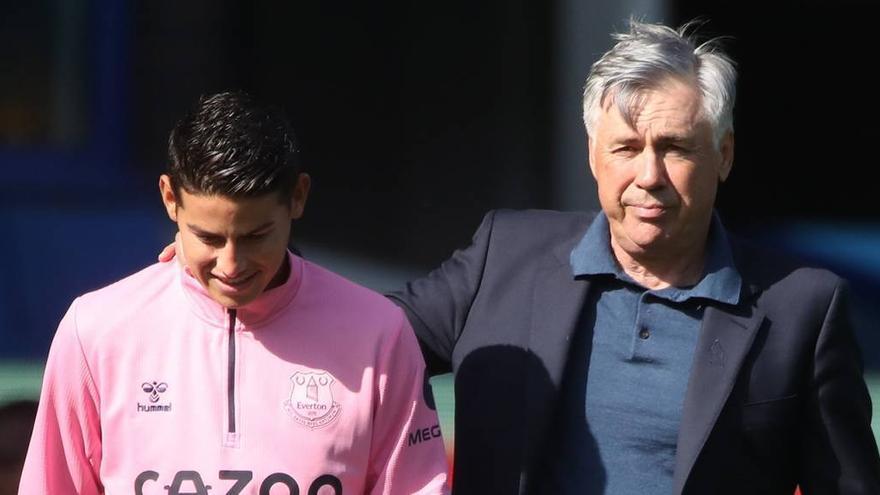 Ranieri alaba la conexión entre James Rodríguez y Carlo Ancelotti