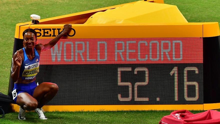 Dalilah Muhammad deslumbra en Doha-2019 con otro récord mundial