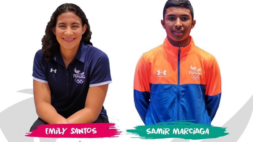 Emily Santos y Samir Marciaga, abanderados para los Juegos de la Juventud