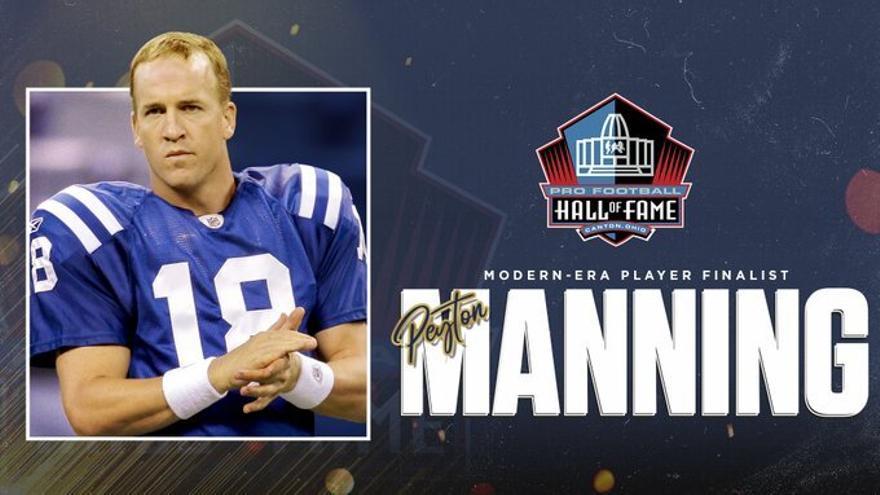 Manning, dos veces campeón de la NFL, entre finalistas al Salón de la Fama
