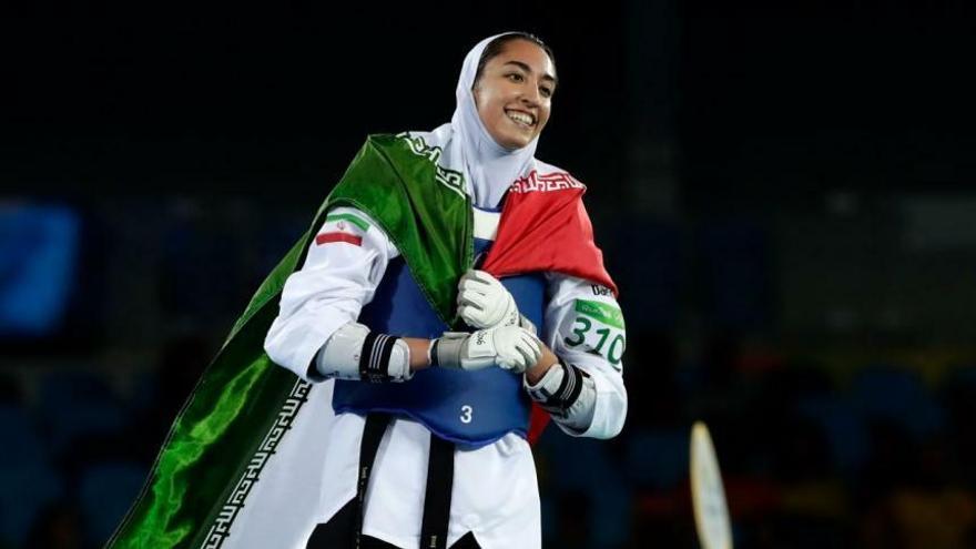La taekwondista Kimia Alizadeh se entrena en Holanda tras abandonar Irán