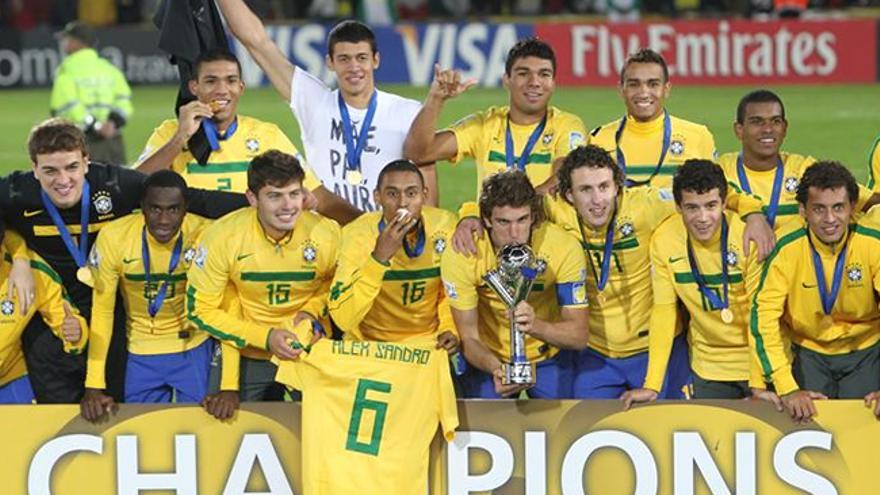 En 2011 Coutinho, William, Casemiro y Danilo llevaron a Brasil a ganar el título