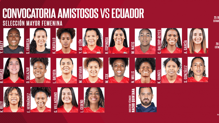 Convocatoria de la Selección Femenina para los amistosos ante Ecuador