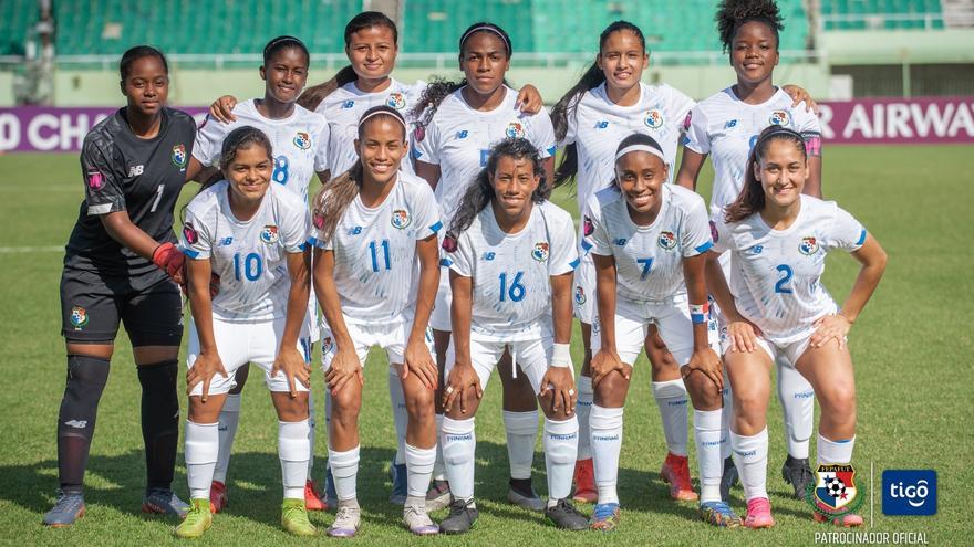 Jugadoras de la Selección Femenina Sub-20 de Panamá